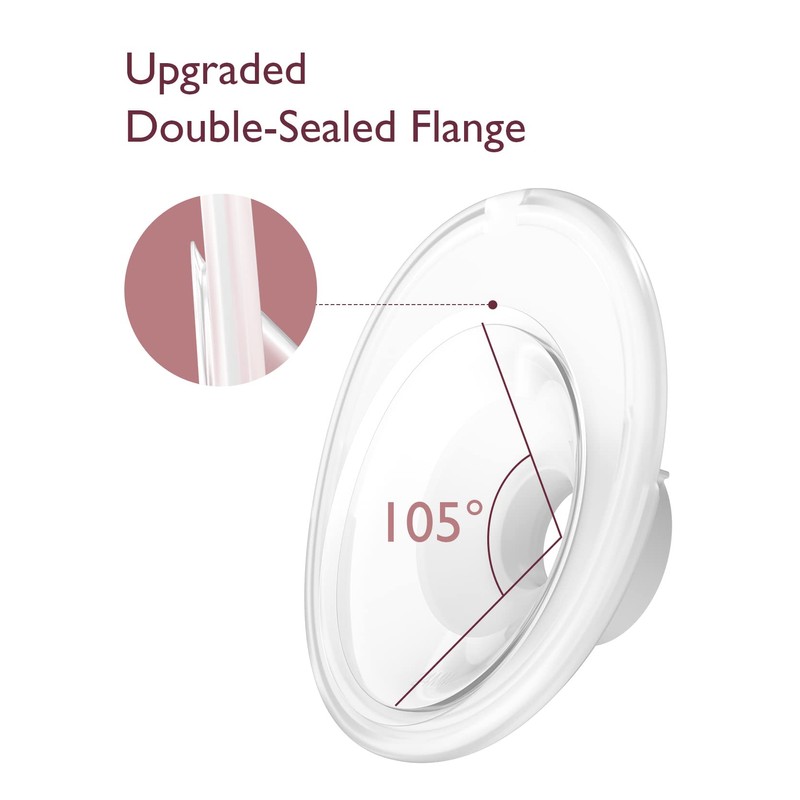 Momcozy Double-Sealed Flange 24mm Compatible with Momcozy M5 Breast Pump.