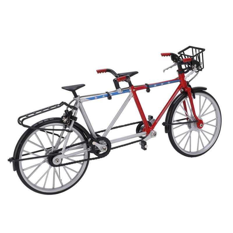 Bicycle Model Tandem Bicycle 1/10 Simulation Bike Detachable for Boys