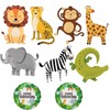 Catelves Safari Animals Foil Balloons, 9 Pieces for Jungle Birthday