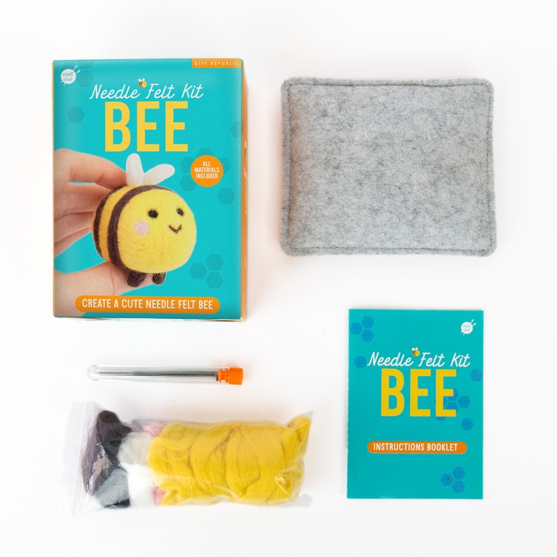 Gift Republic Bee Needle Felting Craft Kit – Complete DIY