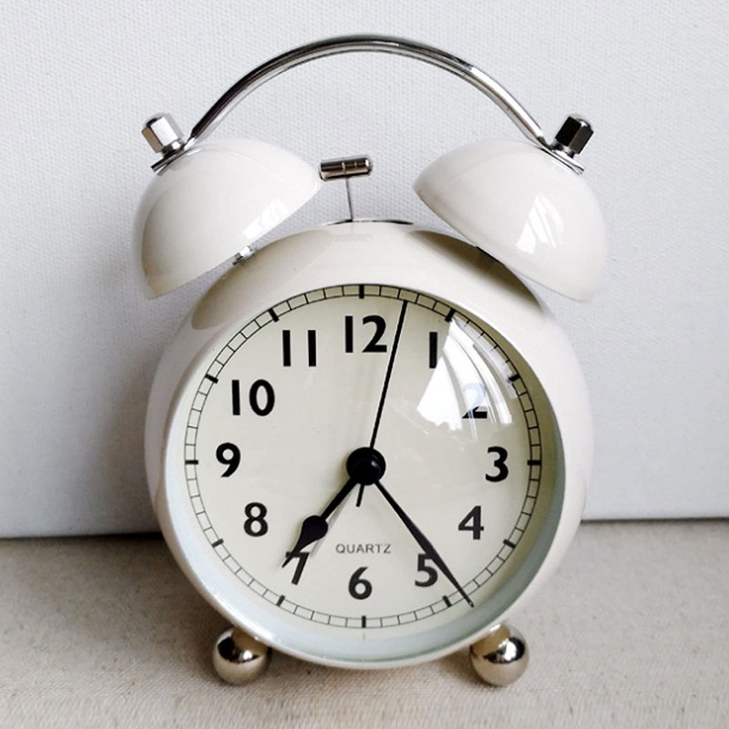 Quniko Loud Twin Bell Alarm Clock with Backlight for Bedroom