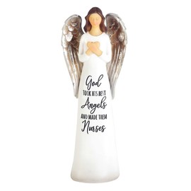 Dicksons God Took Best Angels Made Nurses White 8 inch Resin Tabletop Figurine