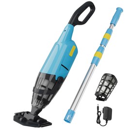 Oxseryn Cordless Pool Vacuum, Rechargeable Handheld Pool Vacuum Cleaner for Above Ground Pools, Fast Charging, Long Runtime, Ideal for Sand and Debris