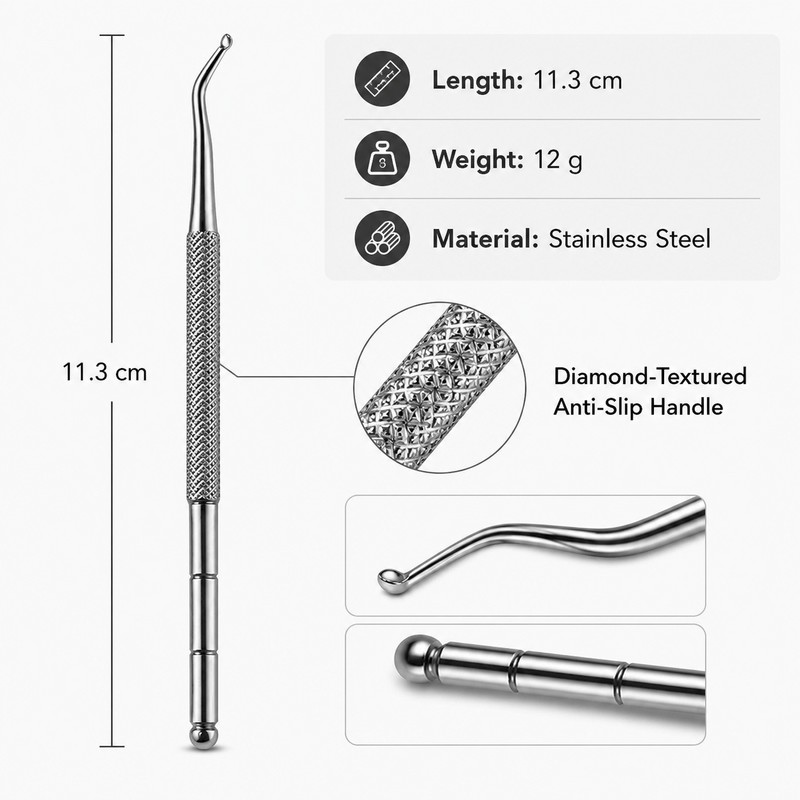 Nail Cleaning Tool for Daily Grooming – Stainless Steel Non-Slip