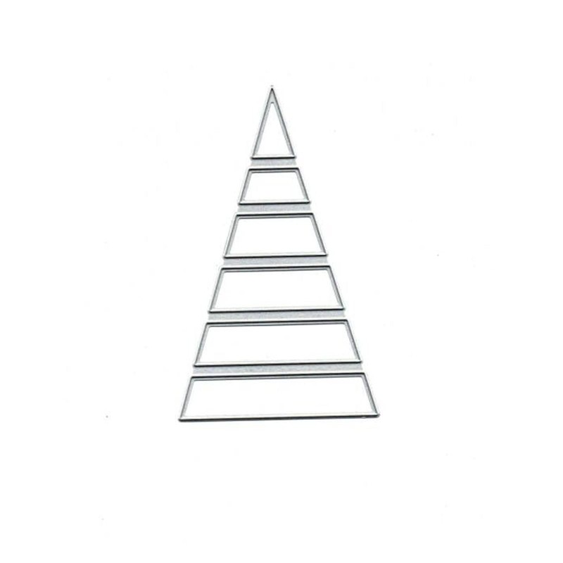 Triangular Stacking Metal Die Cuts,Wedding Frame Geometry Cutting Dies Cut