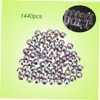 KONTONTY 1440pcs Beads Jewelry Kit Crystal Ab Rhinestones Hotfix Flatback
