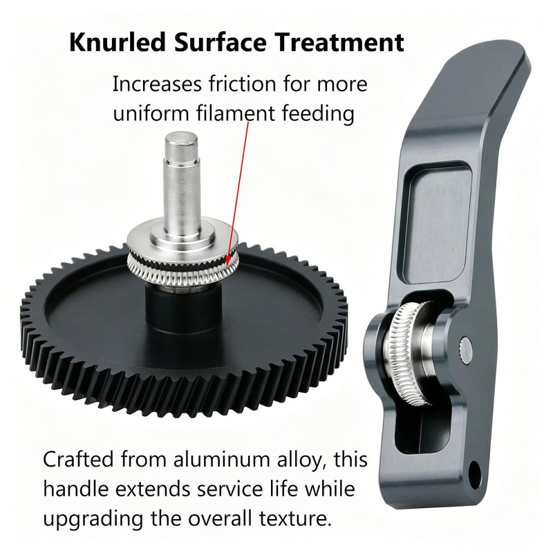 Arncysld A1/A1 Mini Extruder Gear Kit Hardened Steel Feeding Gear
