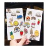 Savefree Paquete 20 Pines Pack Broches Metalicos Pines Kawaii Al