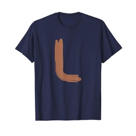 Creative Bold Leather Letter L - Design - Alphabet - Marker T-Shirt