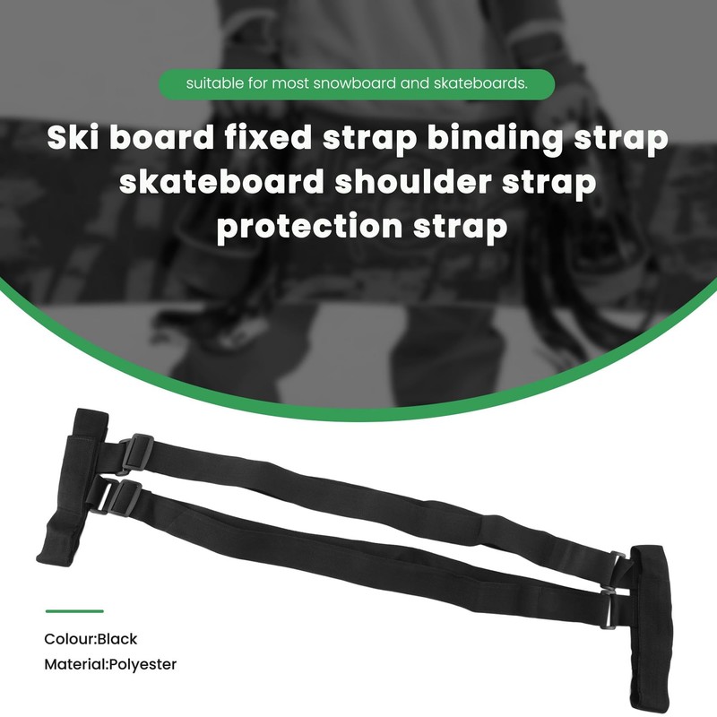 RESFNSE Skateboard Shoulder Carrier Skateboard Carry Strap Adjustable Snowboard Skateboard