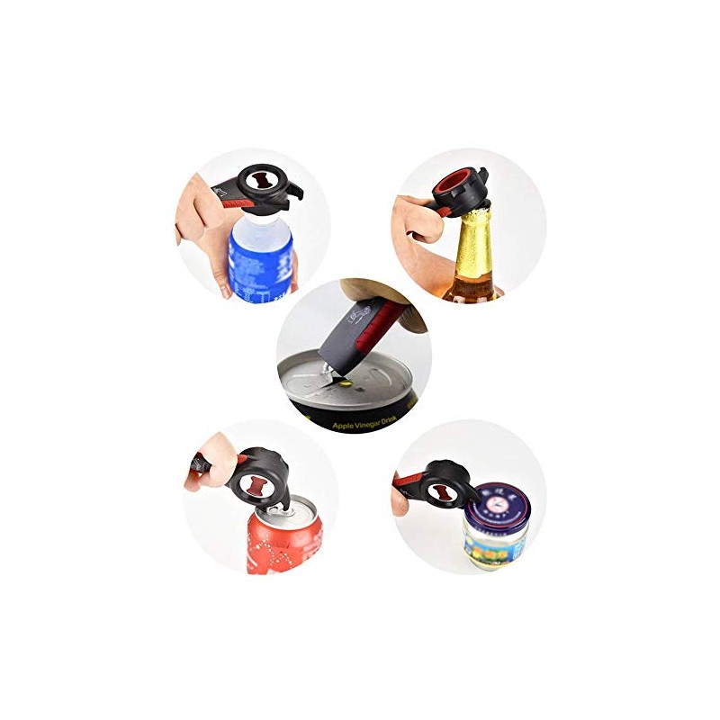 Tongke Multi Bottle Opener, 5 in 1 jar Bottle Can
