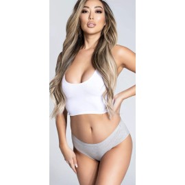 Yandy Love Me More Grey Hipster Panty XL NEW