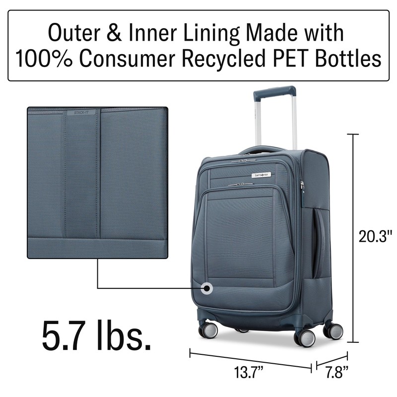 Samsonite UpLIFT Lightweight Softside Carry-On Luggage with Spinner Wheels -
