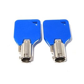 Replacement A2004 Keys with Blue Caps for Milwaukee & Steel Glide Toolbox Keys & Husky Toolbox Tool Chest Tool Box