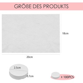 Txeouse Pack of 100 Compressed Towels in the Shape of Tablets, Mini Tablets, Disposable Towels Made of Cotton, Mini Hand Wipes Coin for On the Go, Holiday, Travel, Sports, Kitchen