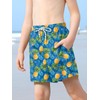 Big BoysSport Beach Quick DryDrawstring Board ShortsBlue Yellow PineappleSwim Trunks14