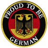 Proud to Be German Embroidered Patch Germany Eagle Flag Iron-On