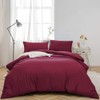 MOONLIGHT20015 Single Duvet Cover Burgundy Solid Soft Single Bedding Duvet