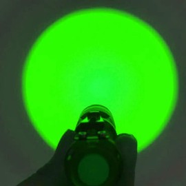 Souyos 3 Pack Green LED Flashlight,Zoomable Green Light Flashlight with Clip, 3 Light Modes Green Flashlight for Hunting,Night Vision