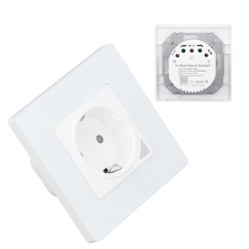 In Wall Smart Outlet 2.4GHz Wifi Socket Waterproof Remote Control