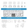Litorange 500PCS 2.54mm 2/3/4/5/6 Pin Housing JST Adapter Cable Connector