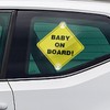 ASSURED SIGNS Baby On Board Sign with Suction Cups,Baby Safety