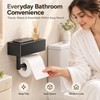Stainless Steel Toilet Paper Holder with Wet Wipe Storage Box
