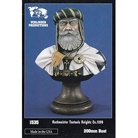 Verlinden VER1535 200mm Bust - Hochmeister Teutonic Knights Ca.1230 [Model Building KIT]
