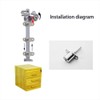 2 Pcs Drawer Lock, Plunger Lock with Key Zinc Alloy