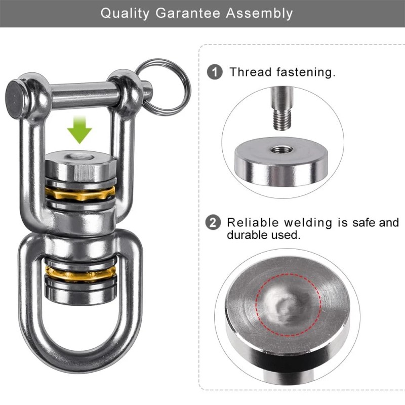 Benelabel Heavy Duty Swing Swivel Stainless Steel 360 Rotation Device