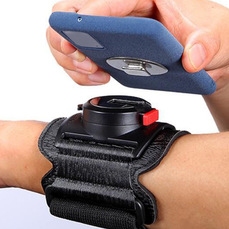 Wristband Phone Holder Adjustable 360 Degree Rotatable Phone Holder Mount