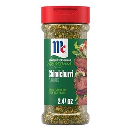 McCormick Seasoning, Chimichurri, Signature Seasonings, No MSG Added, Vibrant Parsley & Zesty Garlic Flavor, Shake On, For Roasted Meats & Veggies, Rice, Sauces & Marinades, 2.47 oz