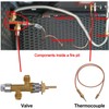 WADEO Low Pressure LPG Propane Gas Fireplace Fire Pit Flame