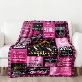 HOORZ Unique Birthday Gifts & Happy Birthday Gifts for Women, Mom, Sister, Grandma, Wife & Friends - Mothers Day, Women’s Birthday Gift Ideas - 60x50 Inch Throw Blanket for Women