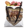 Collie Dog Breed Colorful Heart-shaped Art Design Tote Bag