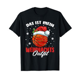 Christmas Outfit Christmas Pyjamas Outfit Basketball T-Shirt, black
