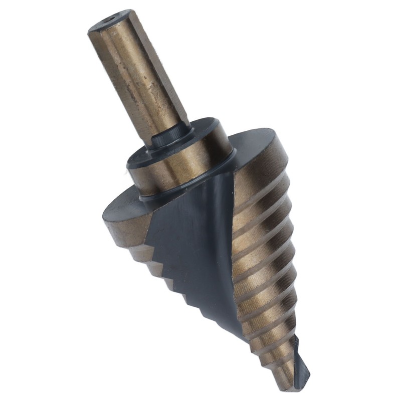 Spiral Step Drill Bit 10 Size Dark Yellow High Speed