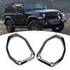 2Pcs Car Carbon Fiber Texture Roof Speaker Ring Cover Trim