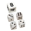 Bello Games Deluxe Marbleized Dice Sets-White 1/2"