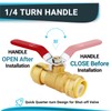 (Pack of 10) Seelink 1/2 Inch Push-Fit Ball Valve with