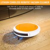 Hoteche Robotic Vacuum Cleaner with 450ML Dustbin, Auto Zigzag Cleaning,