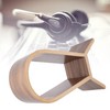 Headphone Holder Bluetooth Headset Integrated Curved Display Stand Storage AccessoryWood