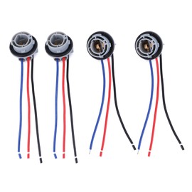 1157 LED Bulb Socket Plug, 4PCS Waterproof Turn Signal Brake Light Tail Light Socket Harness Wire Harness Pigtail Socket Replacement Fits Most Cars, Trucks, SUVs 1154 134 1016 1034 1053 1076