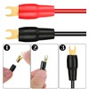 10Pcs 4 Gauge Wire Connectors, 4-Gauge Spade Terminals for Speaker