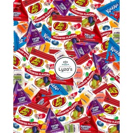 Ultimate Bulk Mix - Jelly Belly Minis, Kool-Aid Popping Candies, & Sunkist Gems - 1 LB Assorted Bag By Lyza's Sweets & Treats