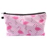 Lotsdonxia Waterproof Cosmetic Bag for Travel – Cute Flamingo Design