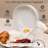 Pinnacle Cookery 15-Piece White Granite Nonstick Cookware Set – Detachable