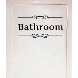 LRRH Creative Home Decoration Bathroom Removable Cute Door Stickers For Toilet/ Washroom /Bathroom /Restroom Decorations(Bathroom) Product ID: 9191792460538