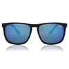 Superdry Shockwave 187 rubberised black/blue mirrored lenses