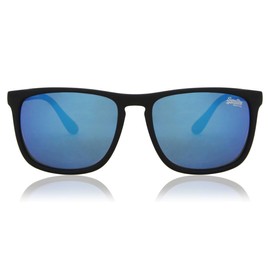 Superdry Shockwave 187 rubberised black/blue mirrored lenses